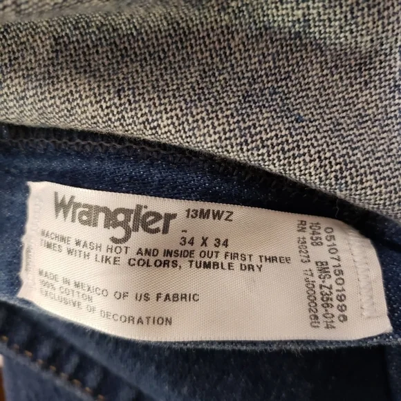 Wrangler 13MWZ 32 x 32 Jeans (measured) - Picture 5 of 8